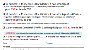Offre promotionnelle: votre premier abonnement au magazine.
